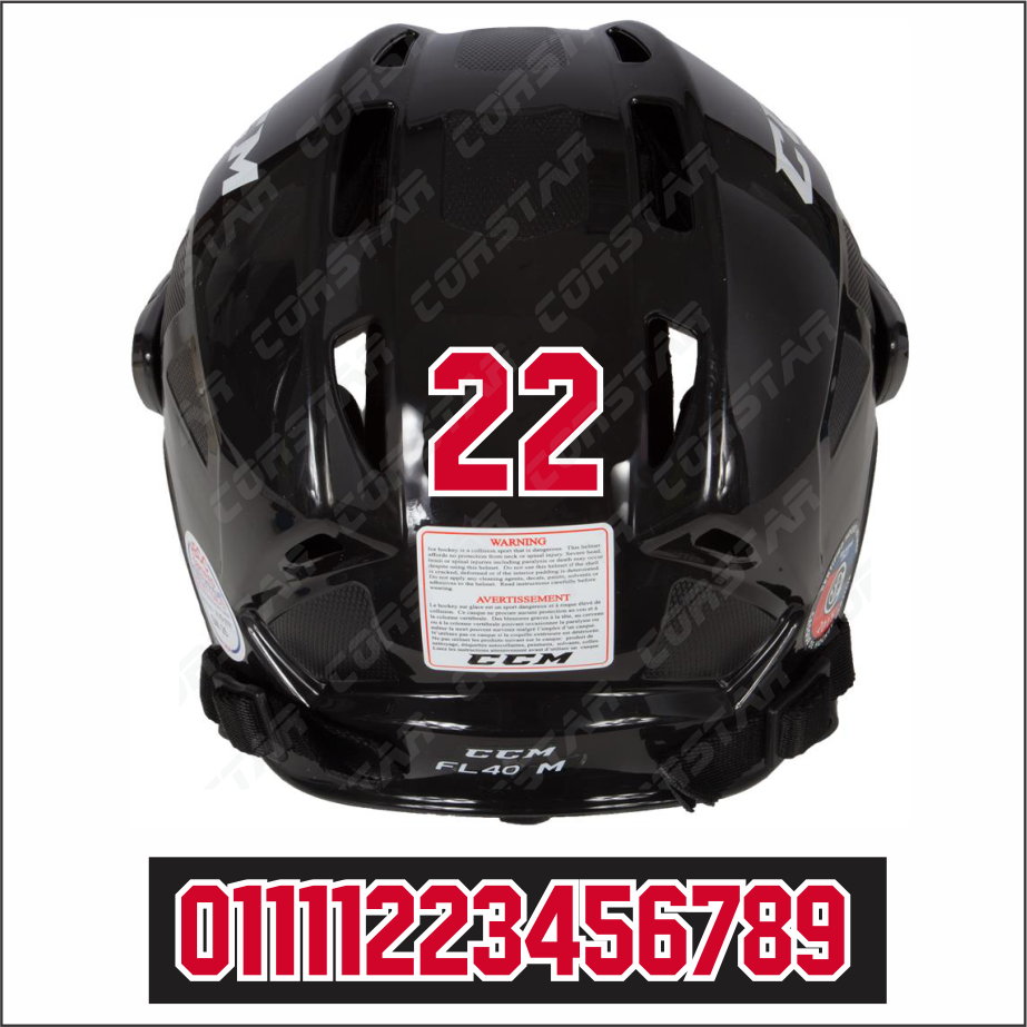 Helmet Numbers